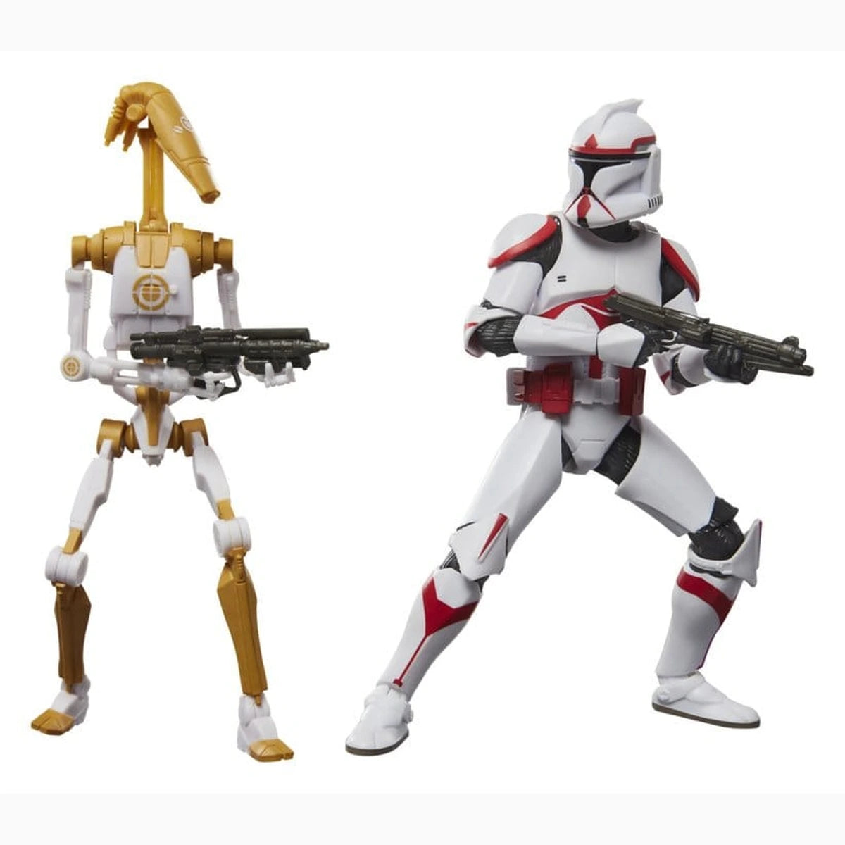Star Wars: Battlefront II Black Series pack 2 figurines Phase I Assault Trooper & Battle Droid Officer 15 cm - Image 1