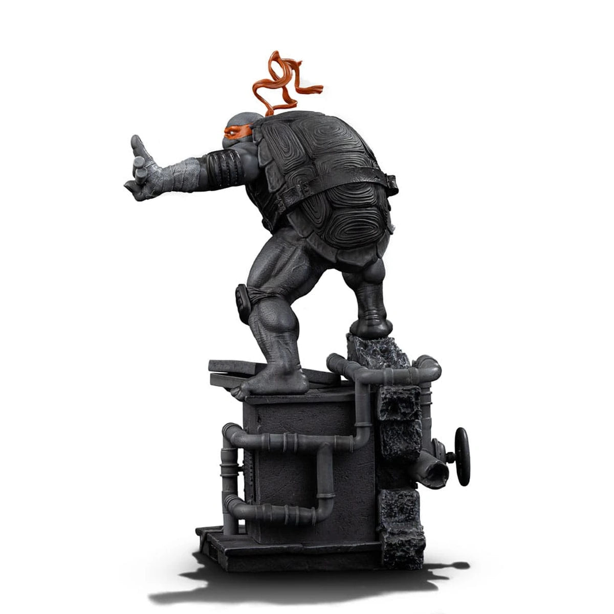 Tortues Ninja statuette 1/10 Art Scale Michelangelo Black and White Variant 26 cm heo exclusive - Image 4