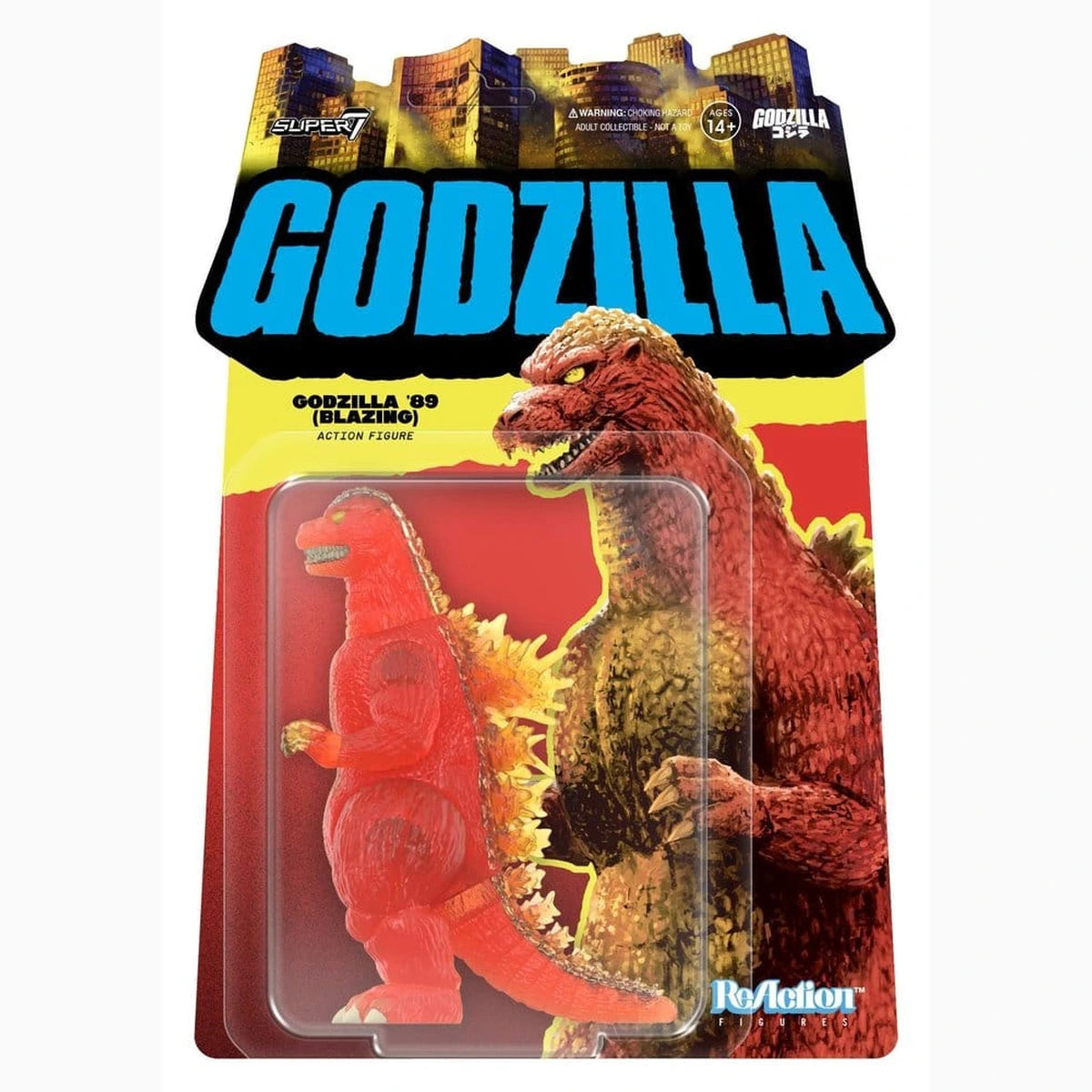 Godzilla Figurines ReAction Toho Wave 09 - Godzilla - 1989 (Blazing) 10 cm - Image 1