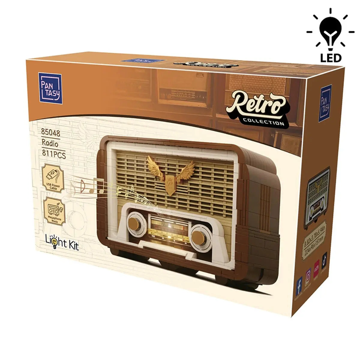 Retro Pantasy 85048 Vintage Radio 22cm - Image 1