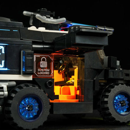 Lumibricks Cyberpunk Neoncity 17008 Police Urban Convoy - Image 3