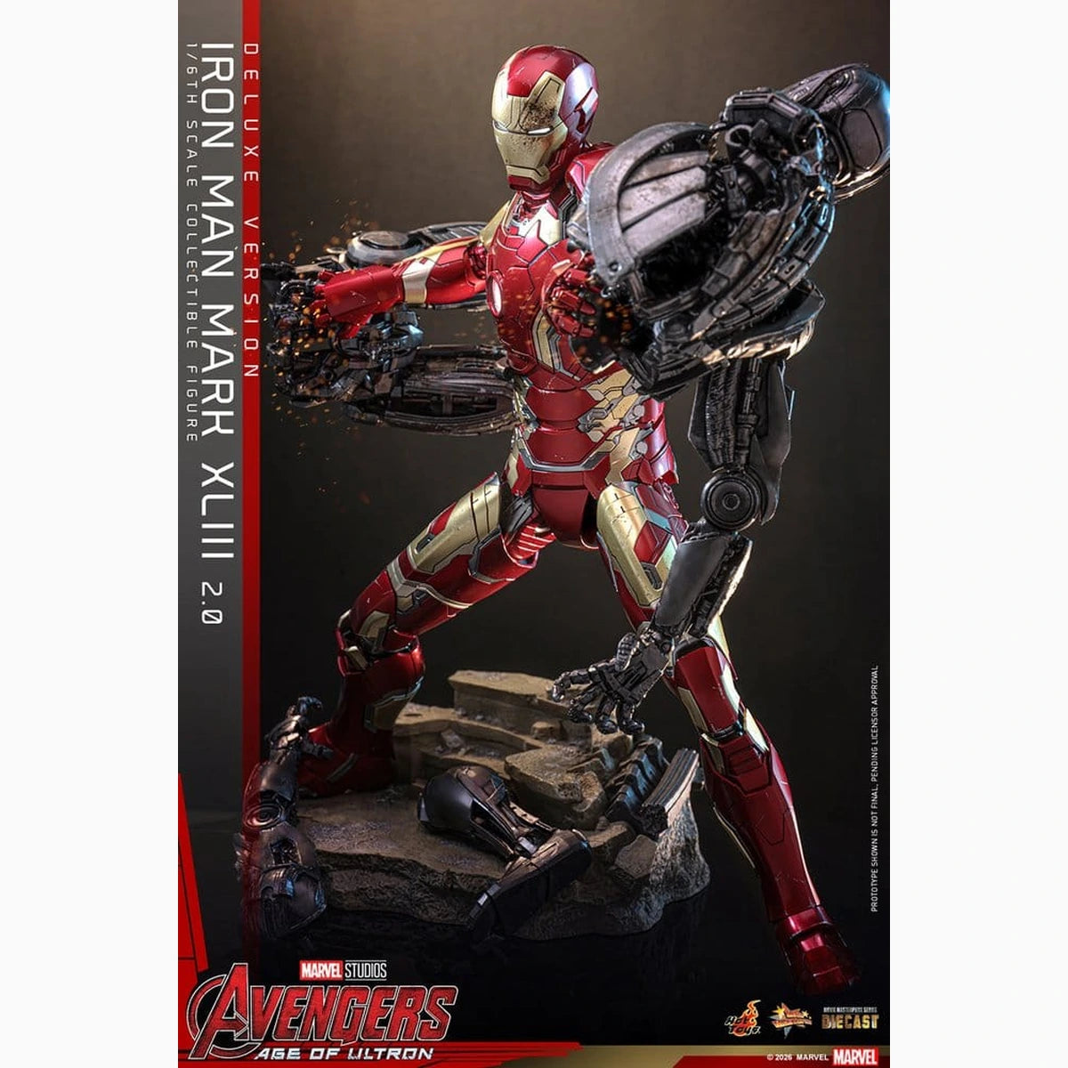 Avengers : L'Ère d'Ultron figurine Movie Masterpiece Diecast 1/6 Iron Man Mark XLIII (2.0) (Deluxe Version) 32 cm - Image 6
