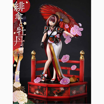 Original Illustration by Fuzichoco statuette PVC 1/7 Prisma Wing Scarlet Umbrella And Peony Deluxe Version 32 cm - Image 1