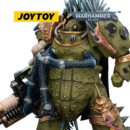 Warhammer 40,000 figurine Death Guard Blightlord Terminator 1 with Reaper Autocannon and Bubotic Blades 14 cm - Image 6