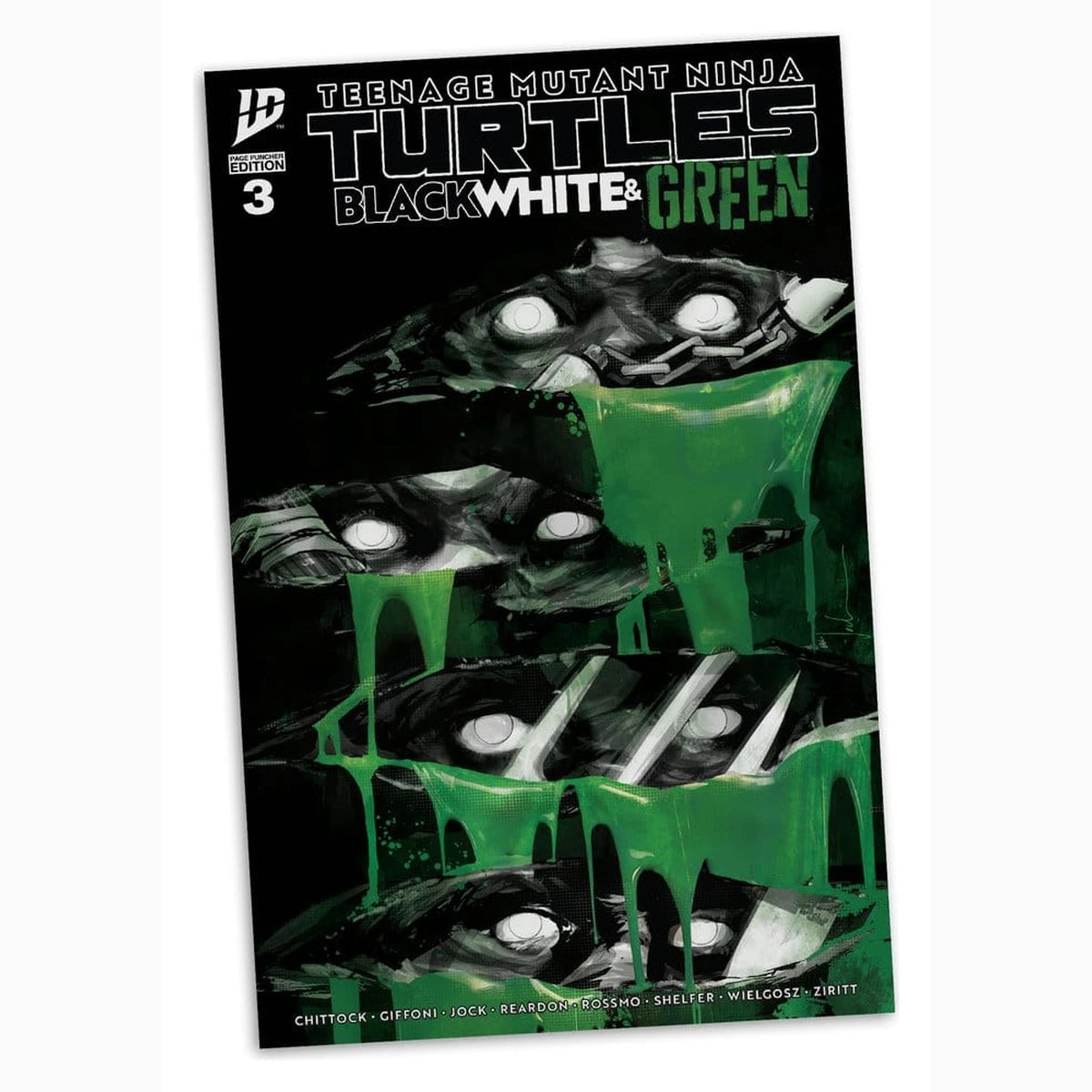 Tortues Ninja Page Punchers figurine Raphael (Black White & Green) (Red Platinum Edition) 13 cm - Image 7