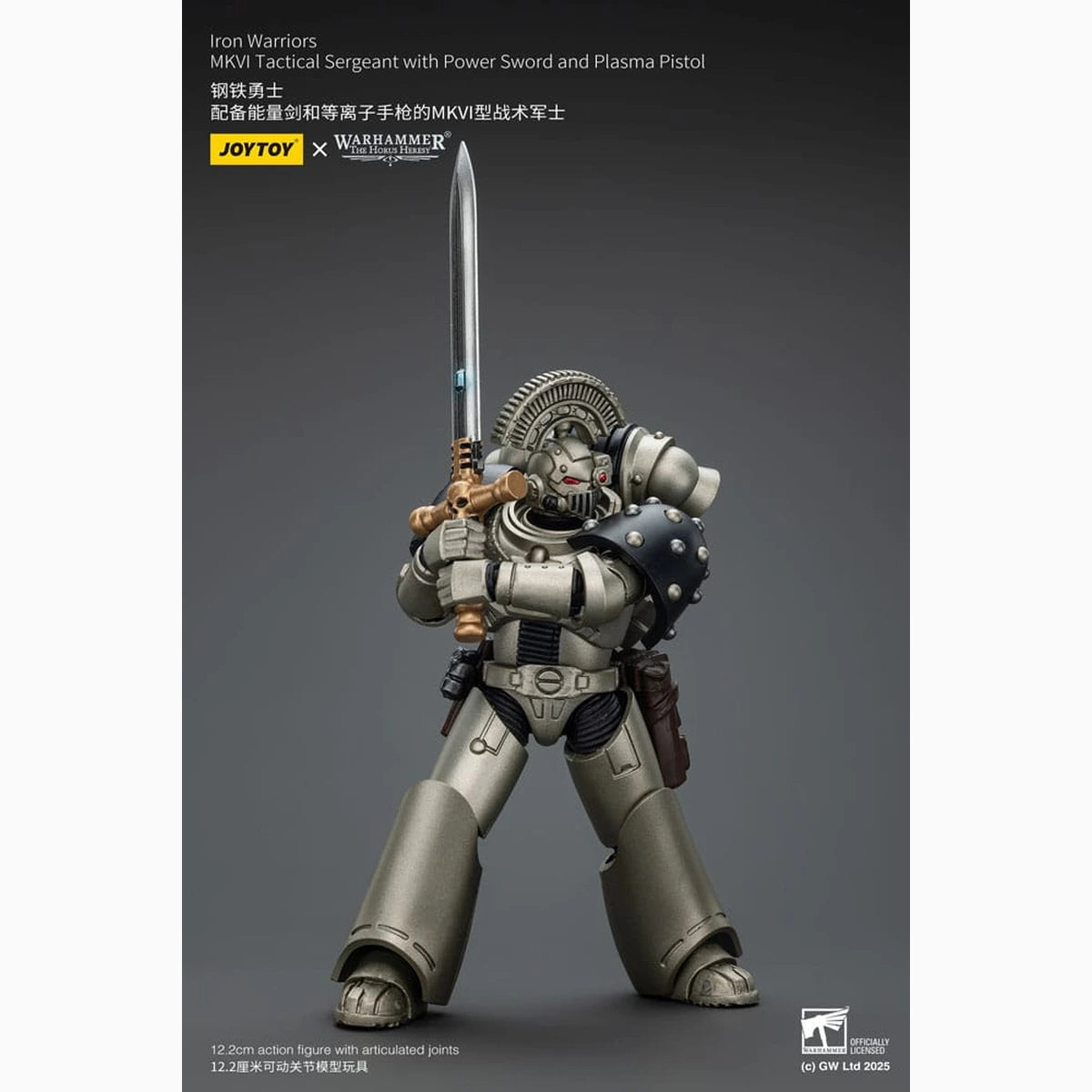 Warhammer The Horus Heresy figurine 1/18 lron Warriors MKVI Tactical Sergeant with Power Sword and Plasma Pistol 12 cm - Image 7
