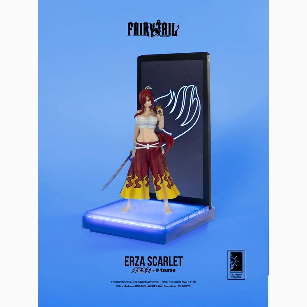 Fairy Tail Neon figurine 1/9 Erza Scarlet 25 cm - Image 3