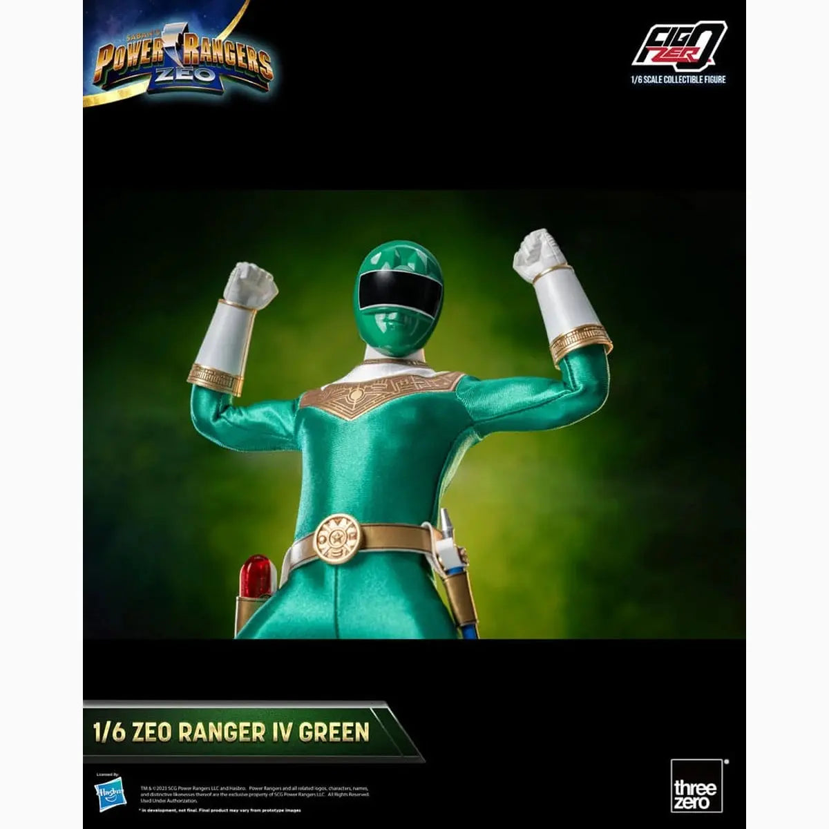 Power Rangers Zeo figurine FigZero 1/6 Ranger IV Green 30 cm - Image ajoutée 11