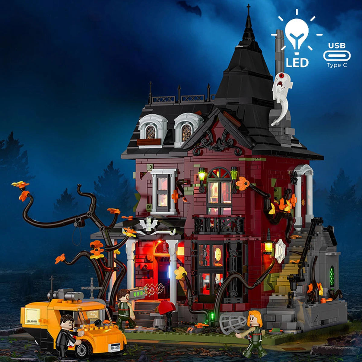Lumibricks X Series 20005 Midnight Haunted Mansion - Image 1