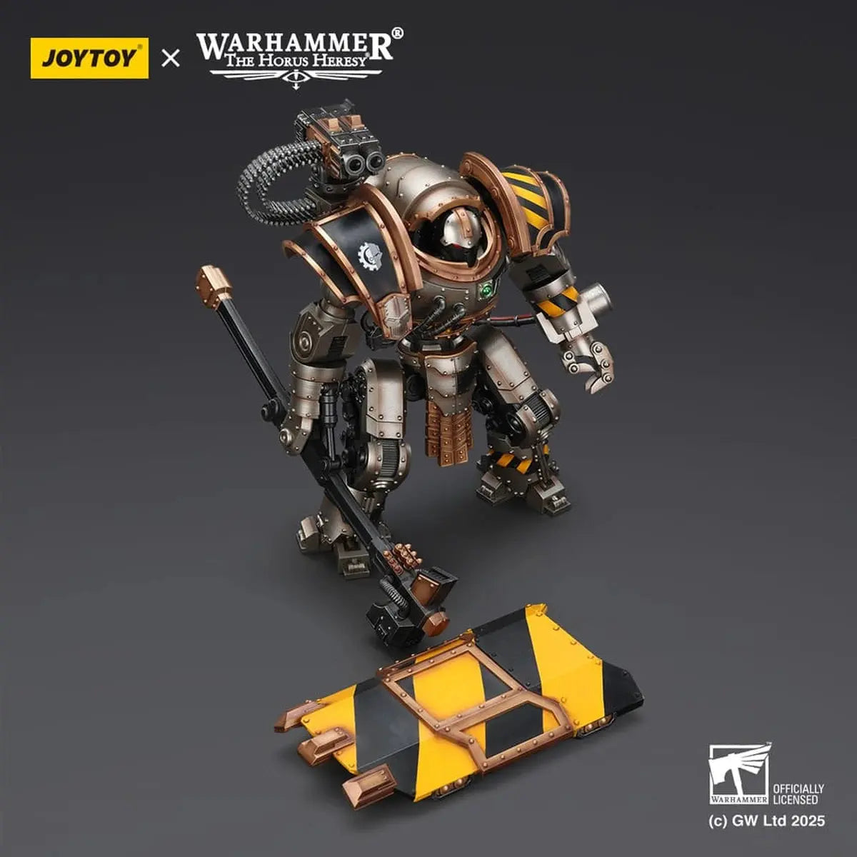 Warhammer The Horus Heresy figurine Iron Warriors Iron Circle Domitar-Ferrum Class Battle-automata with Karceri Battle Shield 24 cm - Image 7