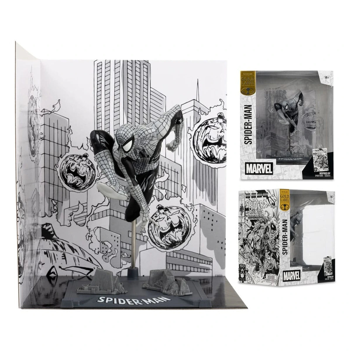 Marvel Collection statuette PVC 1/10 Spider-Man (Spider-Man #6)(Line Art)(Gold Label) 10 cm - Image 6