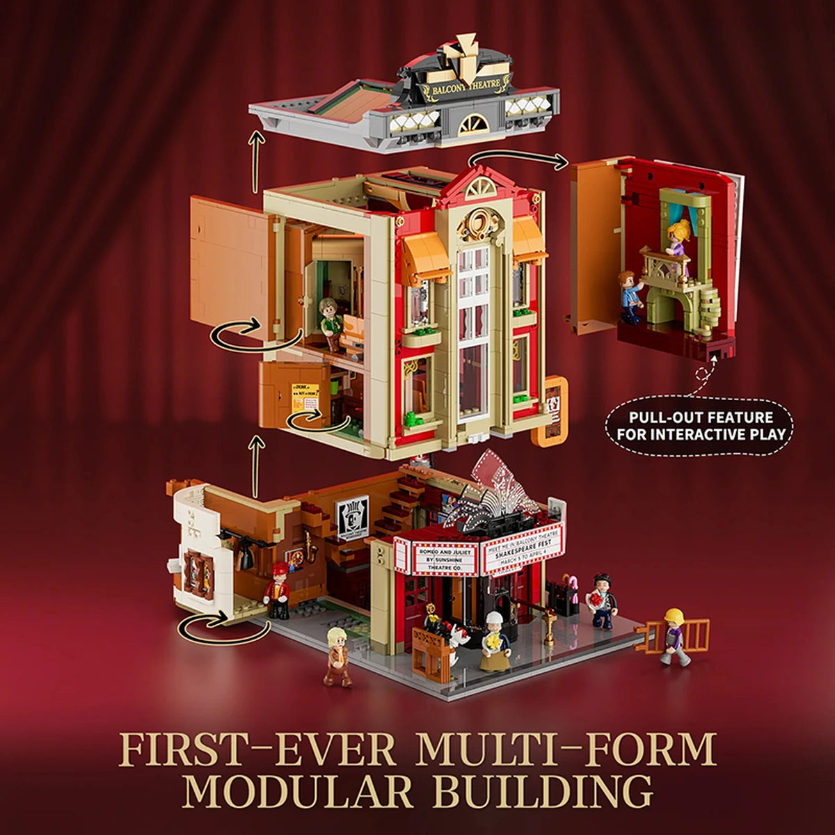 Lumibricks Town Life 15004 Balcony  Theatre - Image 2