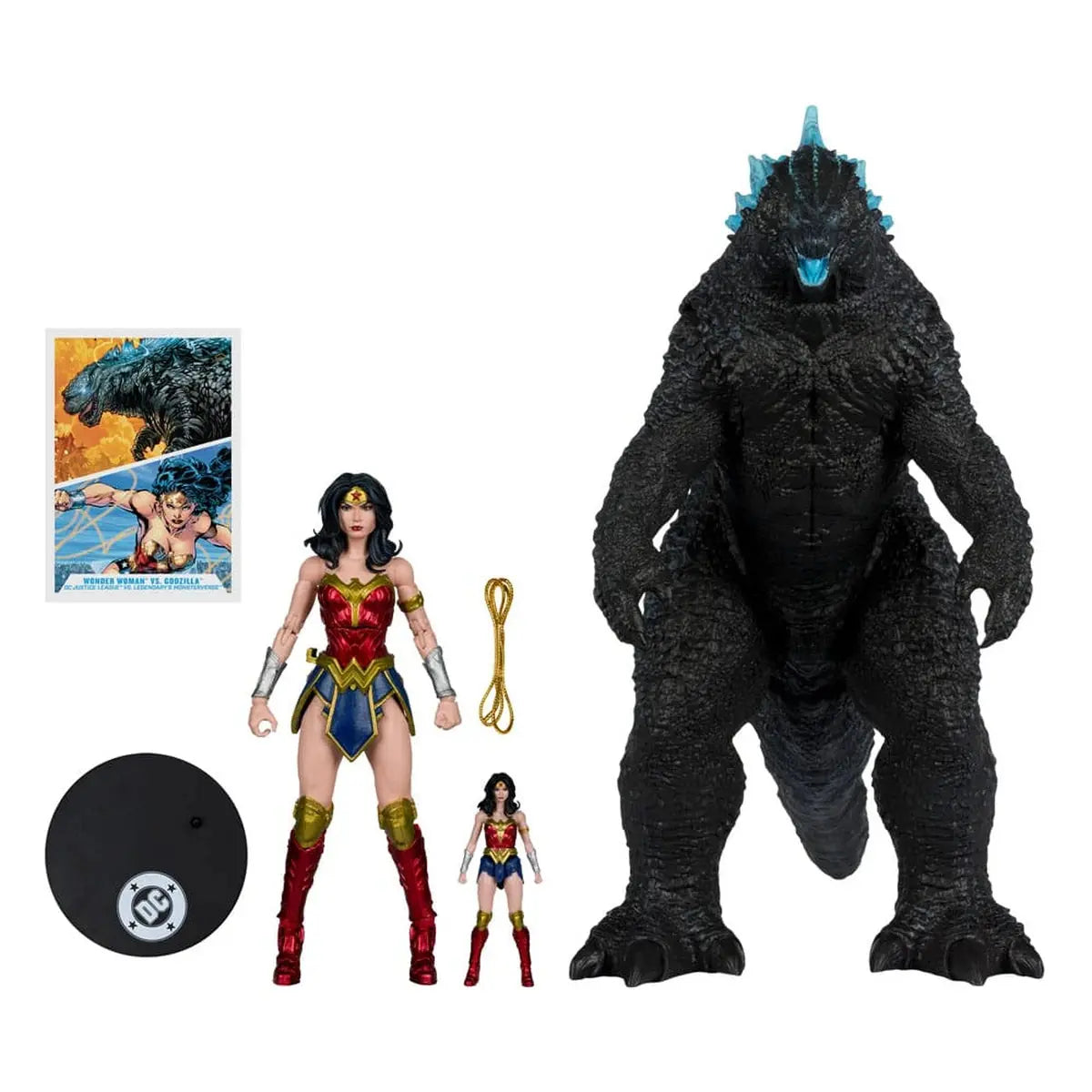 DC Justice League Monsterverse DC Multiverse pack de 2 figurines Wonder Woman Vs. Atomic Blast Godzilla 18 cm - Image 6