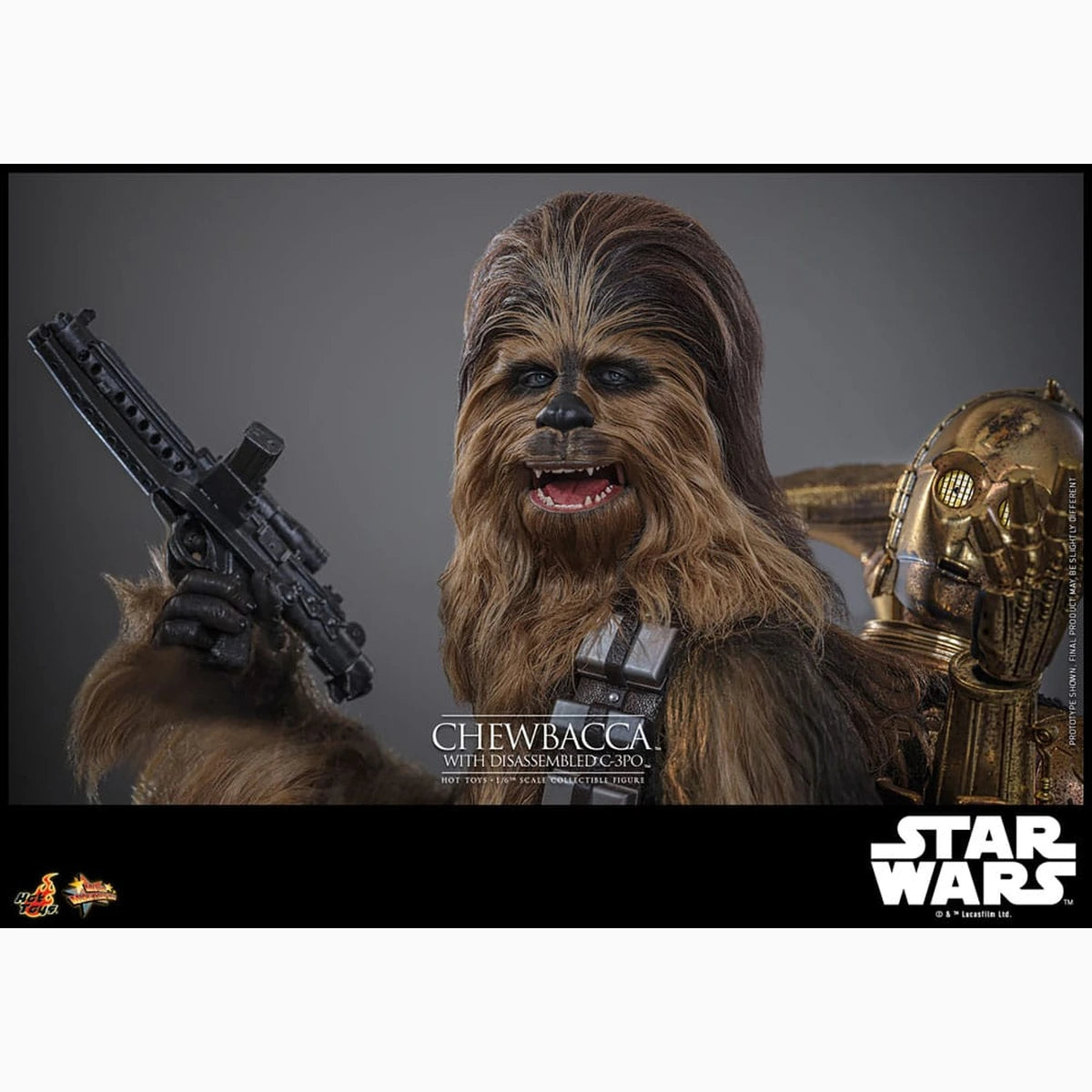 Star Wars Episode V figurine Movie Masterpiece 1/6 Chewbacca with Disassembled C-3PO 36 cm - Image 6