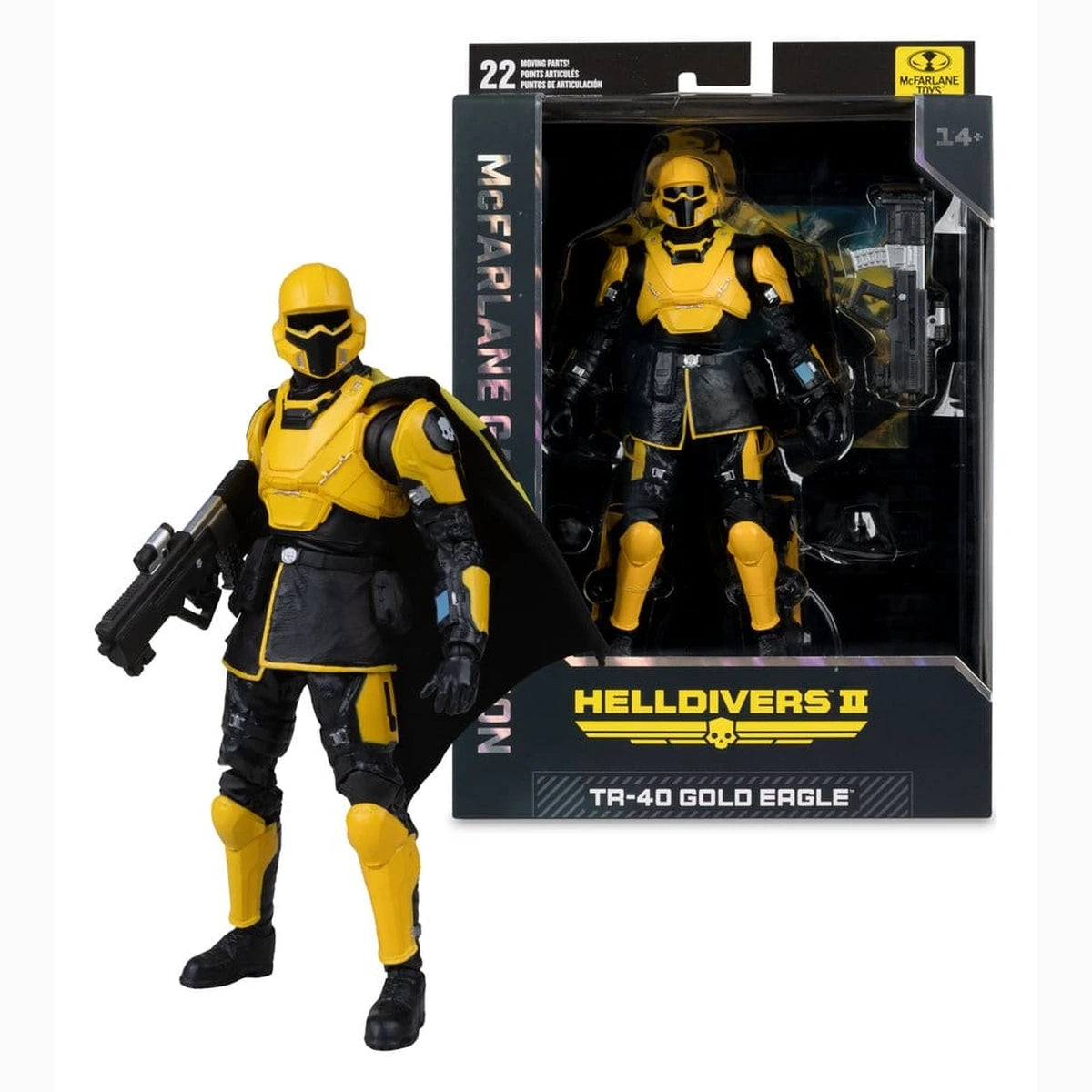 Helldivers II McFarlane Gaming Edition figurine T4-40 Gold Eagle 18 cm - Image 5