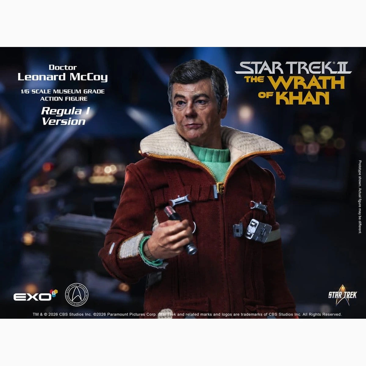 Star Trek II: La Colère de Khan figurine 1/6 Dr. Leonard McCoy Regula I Version 30 cm - Image 6