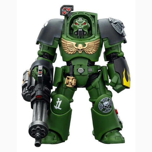 Warhammer 40,000 figurine Salamanders Terminator 3 with Power Fist and Assault Cannon 14 cm - Image 1