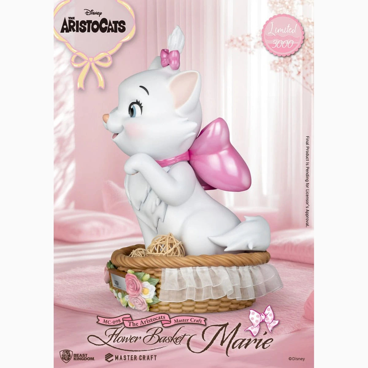 Les Aristochats statuette Master Craft Flower Basket Marie 32 cm - Image 4