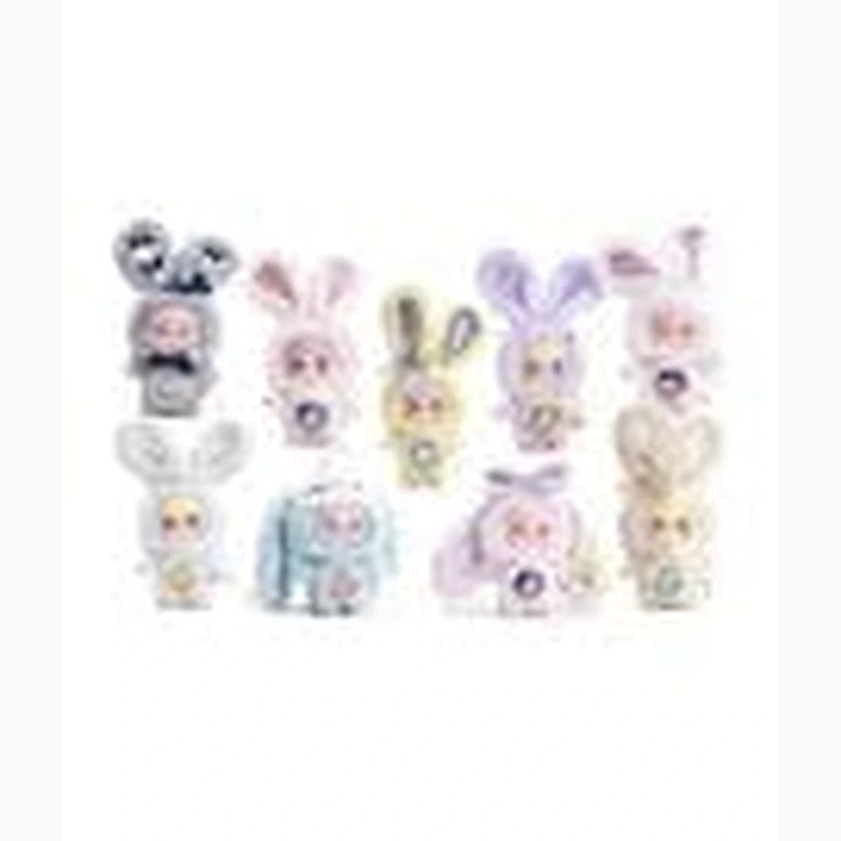 Original Character blind box pack 6 figurines mini Meya &amp; Mocici Candy Heart Rabbit&nbsp; - Image 2
