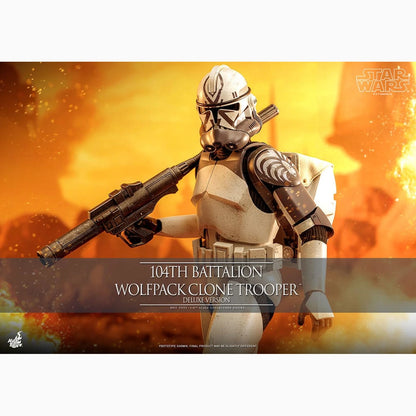 Star Wars The Clone Wars figurine 1/6 104th Battalion Wolfpack Clone Trooper Deluxe Version 30 cm - Image 2