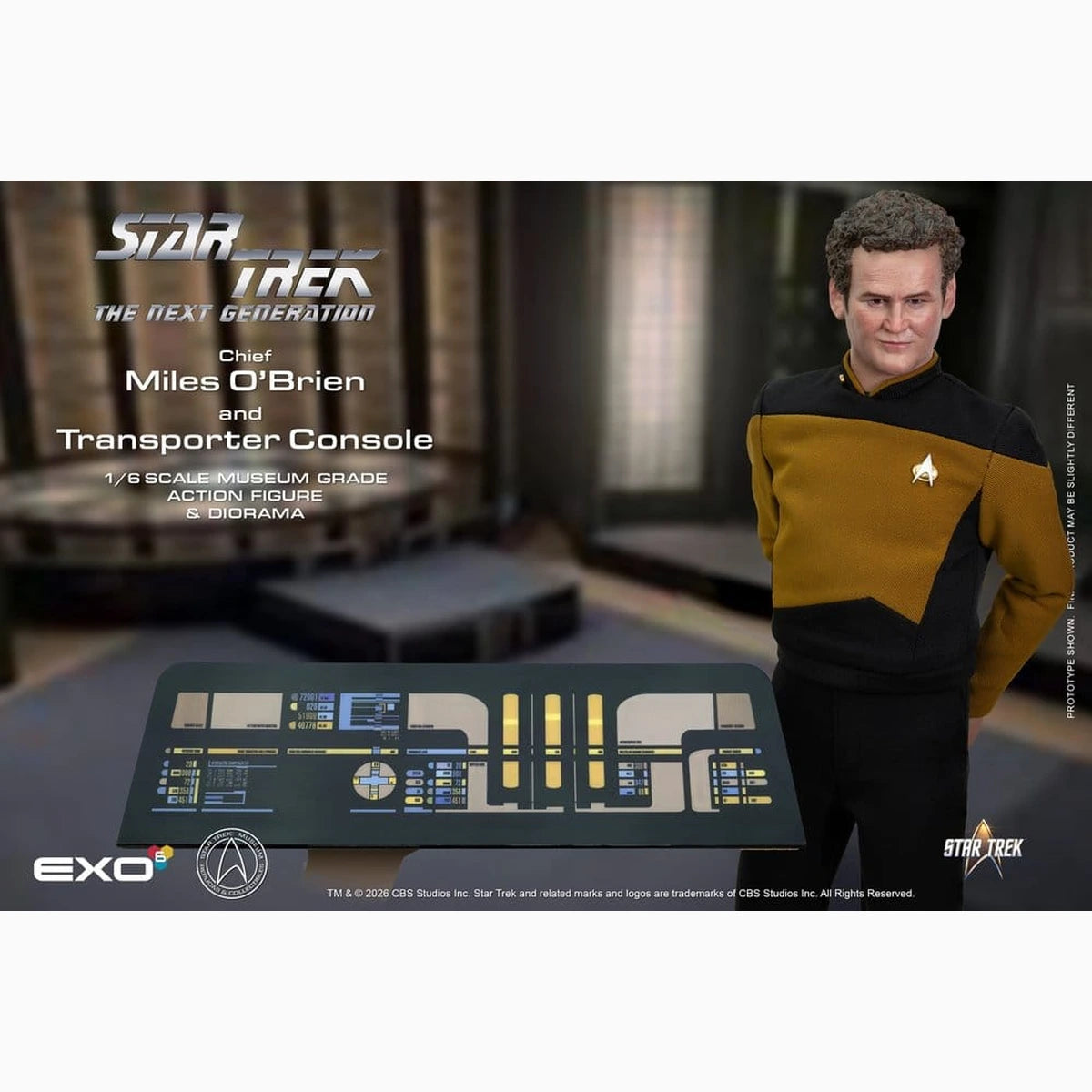 Star Trek: La Nouvelle Génération figurine 1/6 Chief Miles O'Brien with Transporter Console 30 cm - Image 5