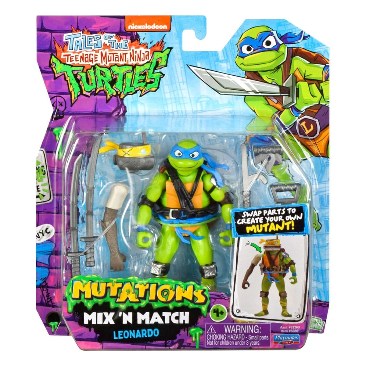 Tales of the Teenage Mutant Ninja Turtles : Légendes des Tortues Ninja Figurine Mix 'n Match Leonardo 12 cm - Image 3
