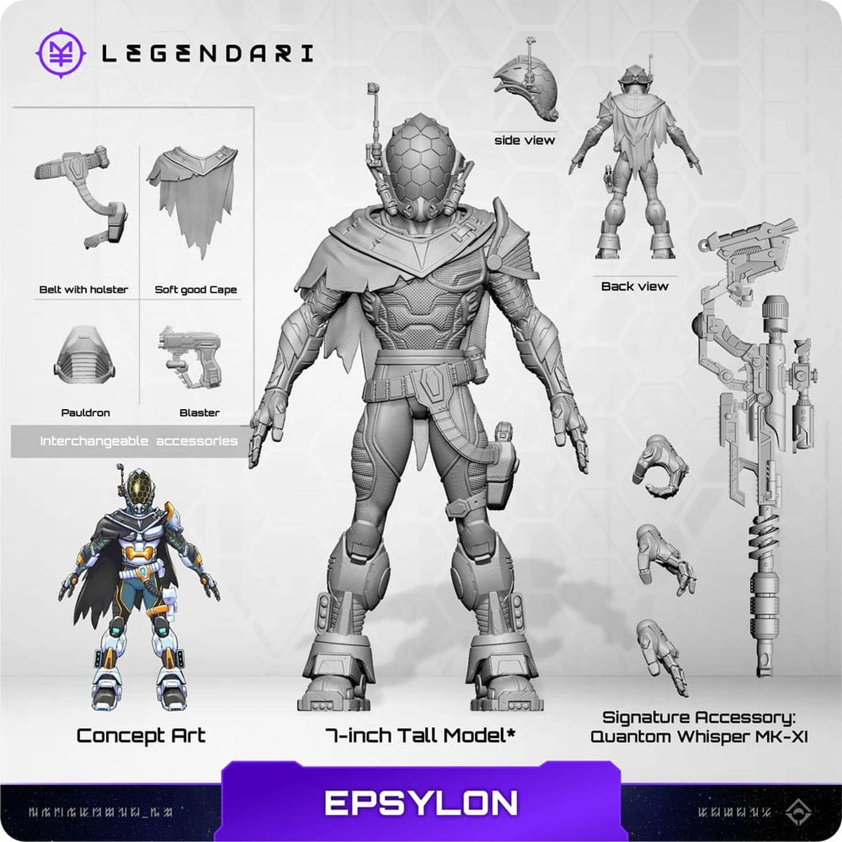 Legendari figurine 1/10 Epsylon 18 cm - Image 5
