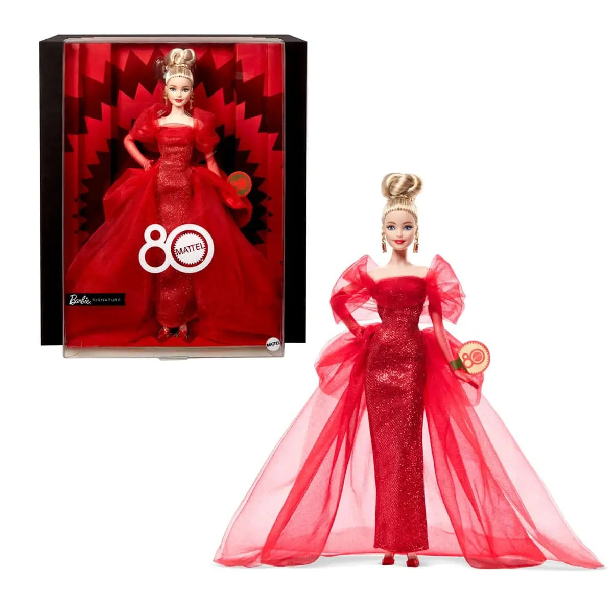 Barbie Signature poupée 80th Anniversary Blonde - Image 7