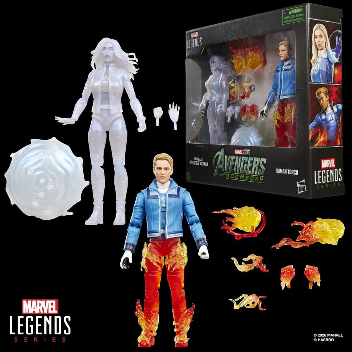 Avengers: Doomsday Marvel Legends pack 2 figurines Marvel's Invisible Woman & Human Torch 15 cm - Image 5