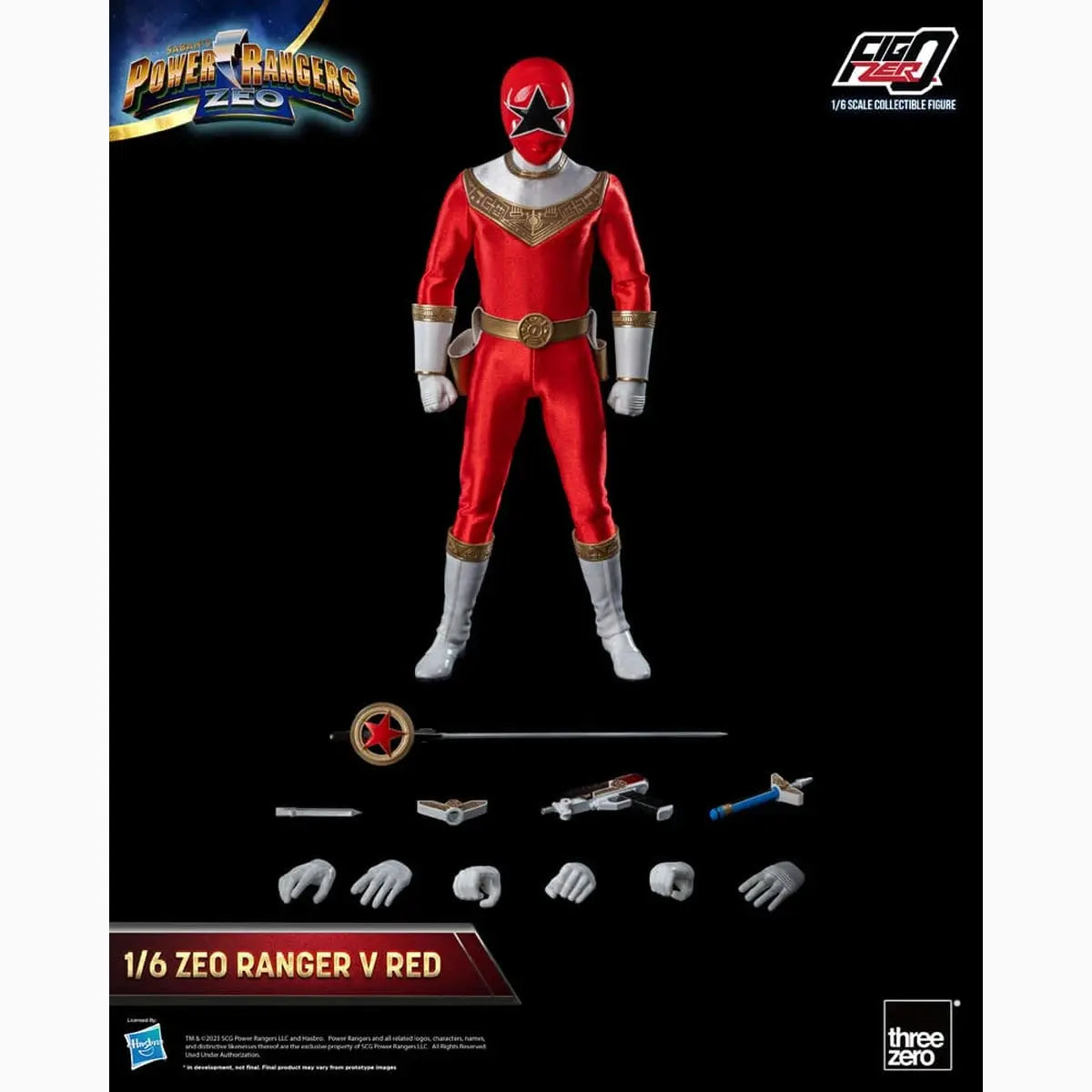 Power Rangers Zeo figurine FigZero 1/6 Ranger V Red 30 cm - Image 4