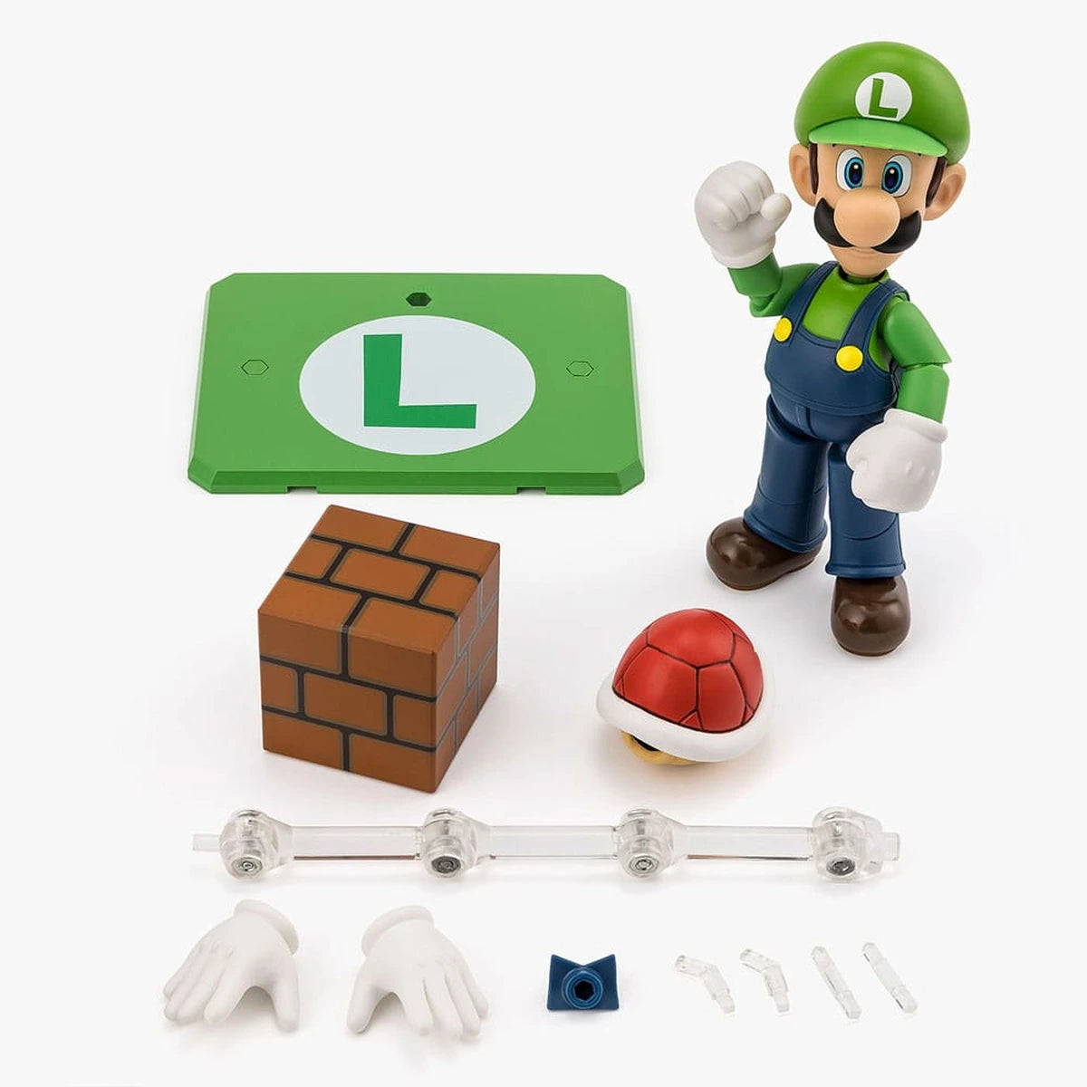Super Mario figurine S.H. Figuarts Luigi 11 cm - Image 7