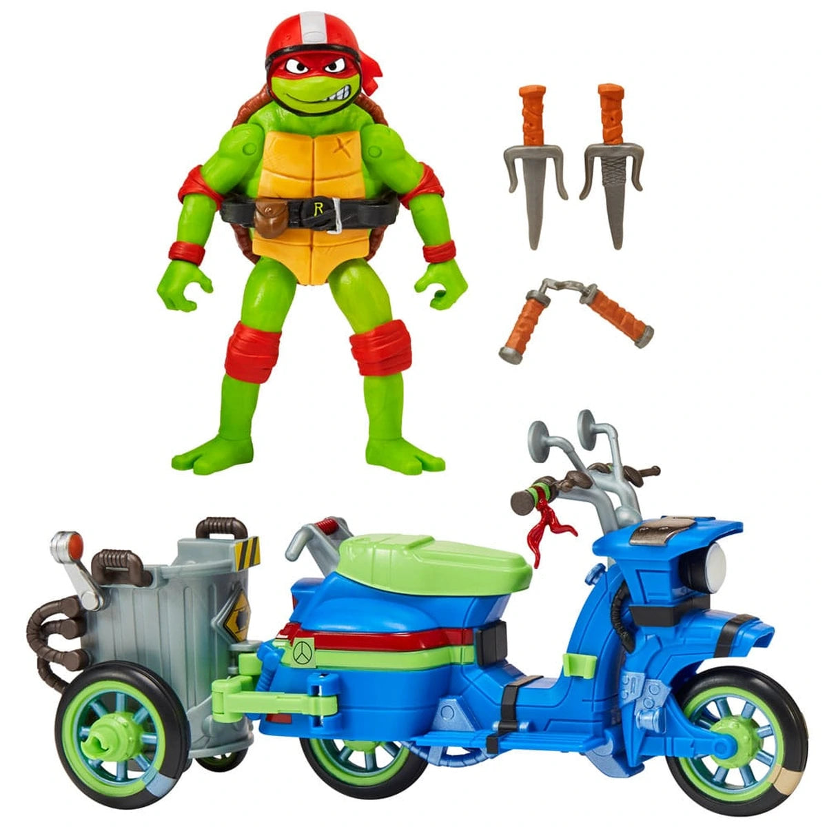 Ninja Turtles : Teenage Years figurine Raphael & Scooter et side-car 11 cm - Image 6