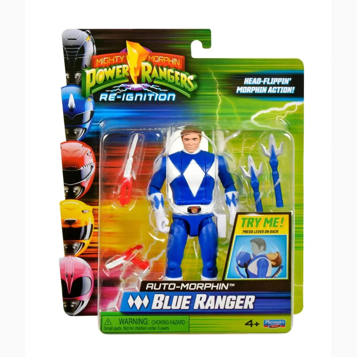 Power Rangers Figurine Auto-Morphin Blue Ranger 12 cm - Image 4