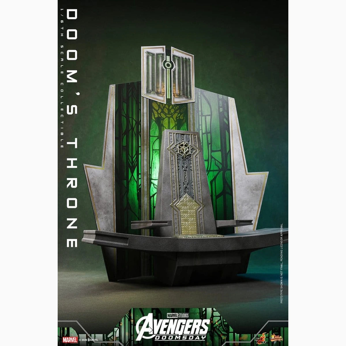 Avengers: Doomsday Movie Masterpiece accessoire pour figurines 1/6 Doom's Throne 33 cm - Image 5