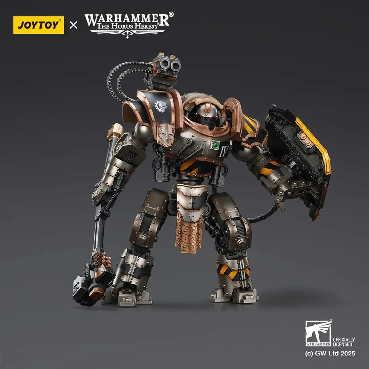 Warhammer The Horus Heresy figurine Iron Warriors Iron Circle Domitar-Ferrum Class Battle-automata with Karceri Battle Shield 24 cm - Image 5