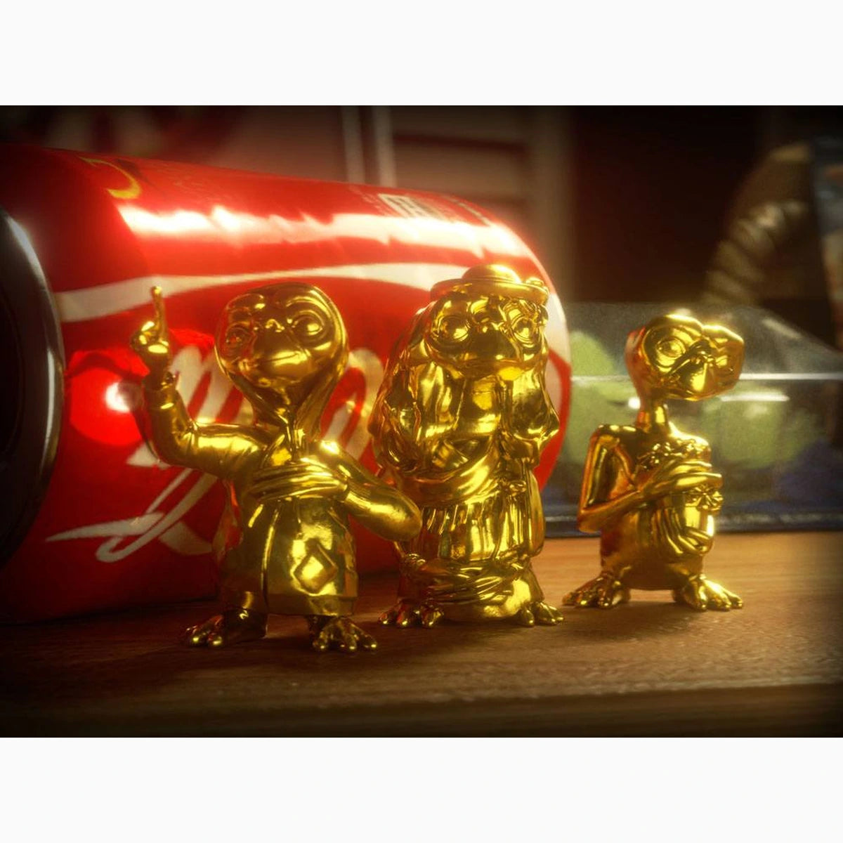 E.T. l´extra-terrestre pack 3 mini figurines Collector's Set Golden Edition 5 cm - Image 2