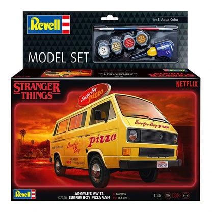 Stranger Things kit complet maquette 1/25 VW T3 Bus Surfer Boy (Aqua Color) 19 cm - Image 6