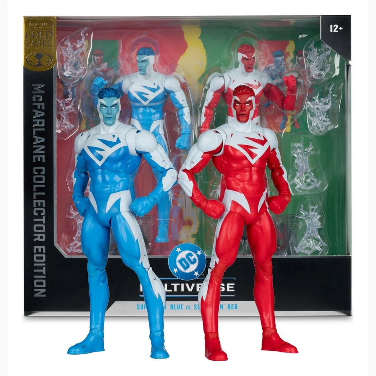 DC Multiverse pack 2 figurines Superman Blue vs. Superman Red (Gold Label) 18 cm - Image 6