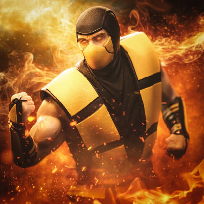 Mortal Kombat statuette 1/10 Art Scale Scorpion (Variant) heo exclusive 21 cm - Image 7
