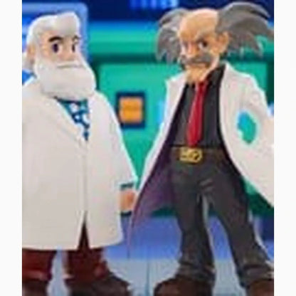 Mega Man pack 2 figurines PVC Oshi Works Dr. Wily &amp; Dr. Light - Image 2