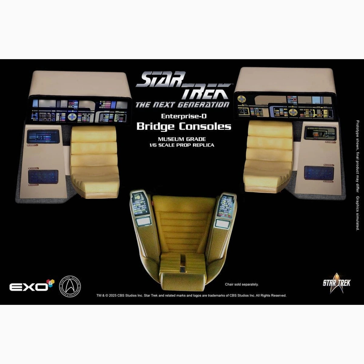 Star Trek : La Nouvelle Génération réplique 1/6 Enterprise-D Bridge Consoles Set - Image 4