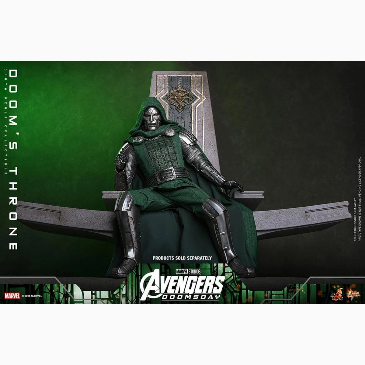 Avengers: Doomsday Movie Masterpiece accessoire pour figurines 1/6 Doom's Throne 33 cm - Image 7