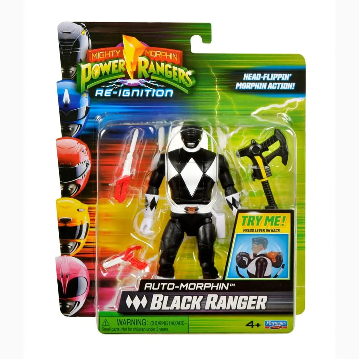 Power Rangers Figurine Auto-Morphin Black Ranger 12 cm - Image ajoutée 16