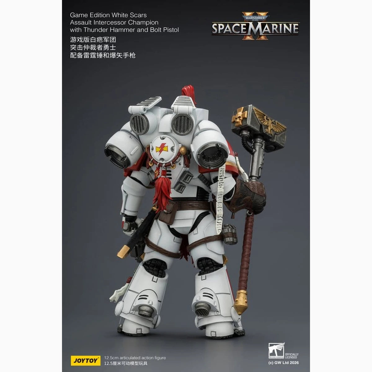 Warhammer figurine Game Edition White Scars Assault Intercessor Champion 13 cm - Image 5
