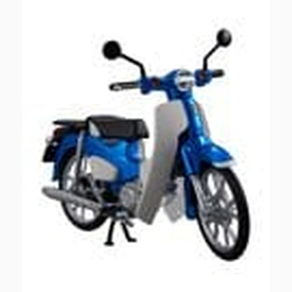 Honda Plastic Model Kit Kaitanics Super Cub 110 Glint Wave Blue Metalic - Image 2