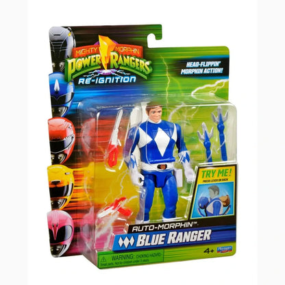 Power Rangers Figurine Auto-Morphin Blue Ranger 12 cm - Image 5