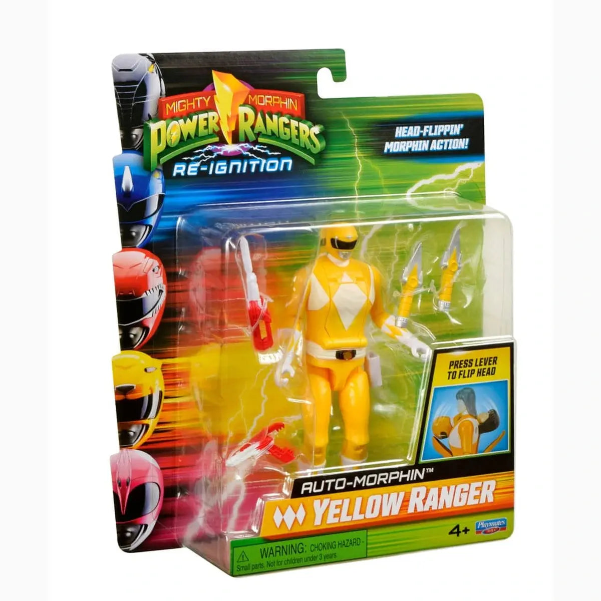 Power Rangers Figurine Auto-Morphin Yellow Ranger 12 cm - Image ajoutée 11