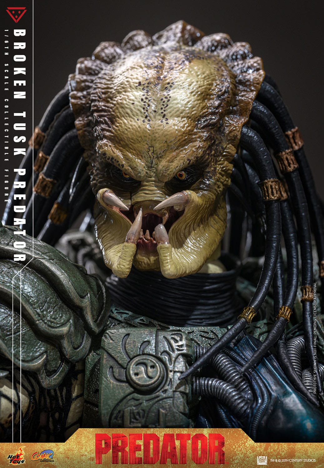 Alien vs. Predator figurine Comic Masterpiece 1/6 Broken Tusk Predator 35 cm Hot Toys