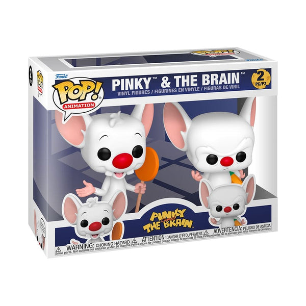 Animaniacs Minus et Cortex pack 2 POP! Television Vinyl figurines Pinky & The Brain 9 cm