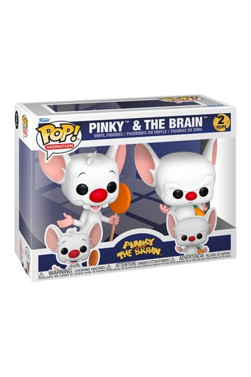 Animaniacs Minus et Cortex pack 2 POP! Television Vinyl figurines Pinky & The Brain 9 cm Funko